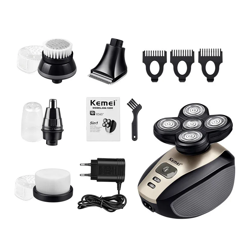 Электробритва Kemei Мужская бритва 5 в 1 многофункциональная перезаряжаемый