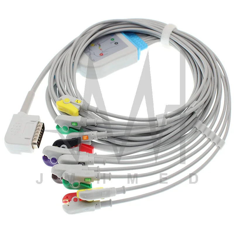 Совместим с монитором Kanz PC 109 EKG свинцовый кабель ECG ECG108/110/1203/1205 10 без
