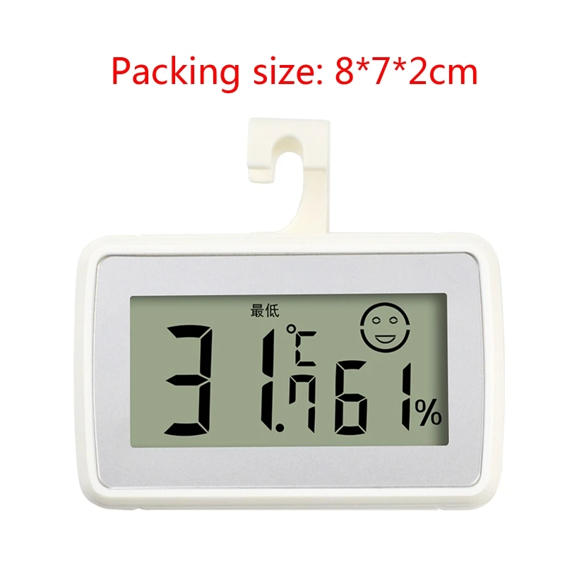 

Newest Indoor LCD Digital Wall Table Desktop Temperature Humidity Meter Thermometer Hygrometer With Baby Smiley High Quality