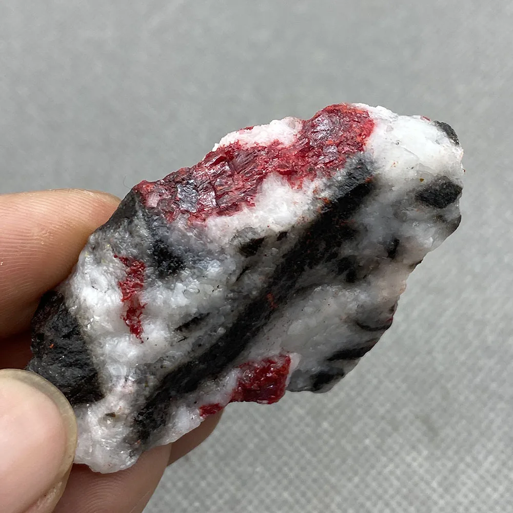 

Natural Cinnabar stone Original red Stone Healing Reiki Crystal A12#