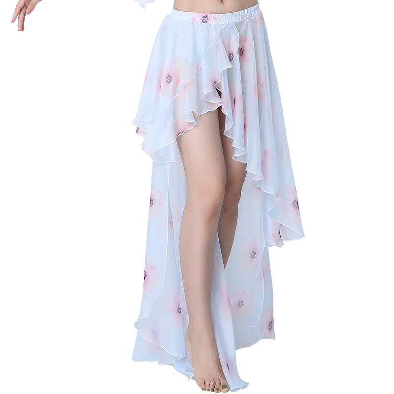 Женская юбка для танца живота пикантная шифоновая с принтом взрослых