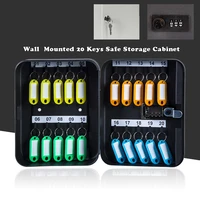 metal 20 keys safe storage box combinationkey lock wall mounted spare car keys organizer cabinet for home office apartment