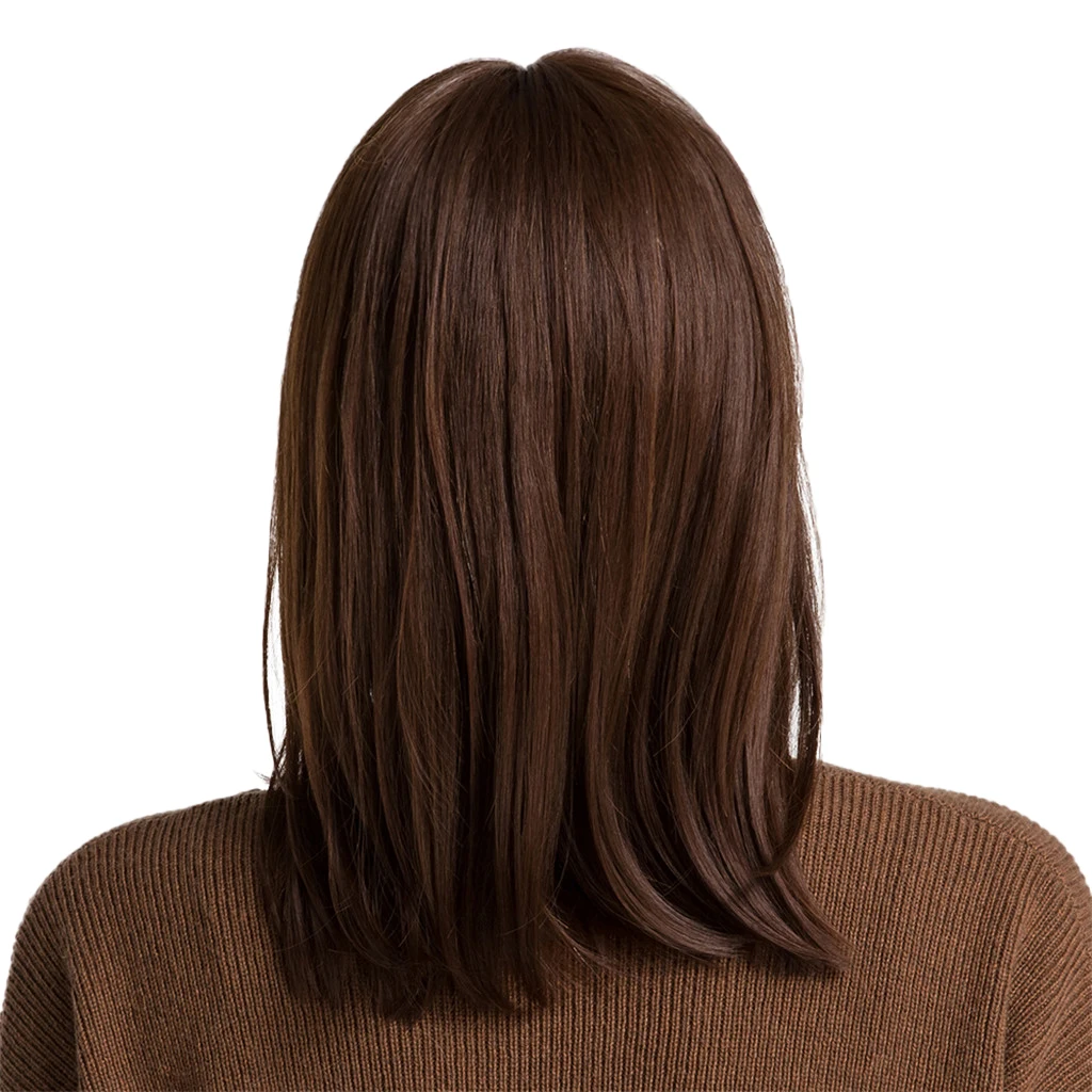 

Fashion Cosplay Wig Short Straight Fringe Bangs Women Bob Wigs Replacements,BREATHABLE,STABLE