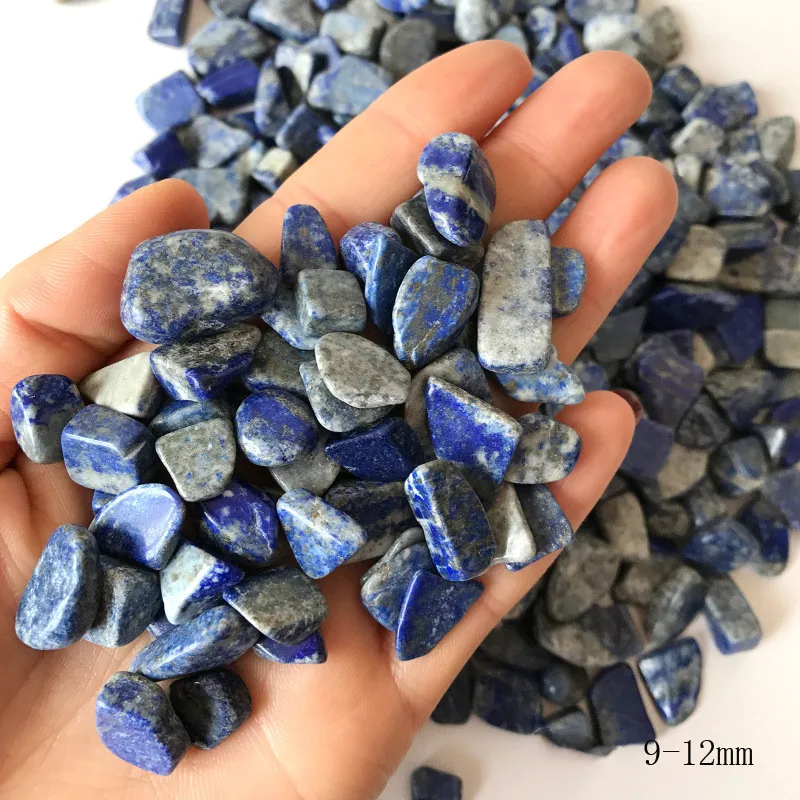 50 г натуральный Лазурит гравий с кристаллами кварца измельченный каменная