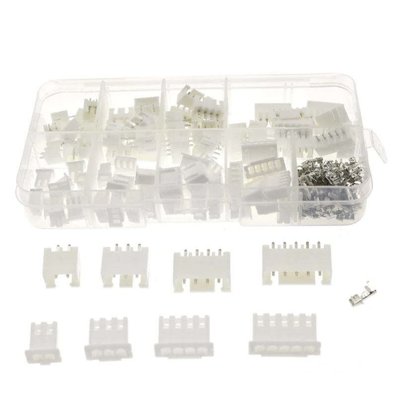 

XH2.54 Jst Terminal Kit Wire Connector Adaptor 2P 3P 4P 5P 2.54mm 2.5mm Pin Header Housing Xh TJC3 230Pcs