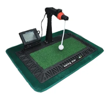 

Digital indoor golf range finder exercise instrument swing trainer