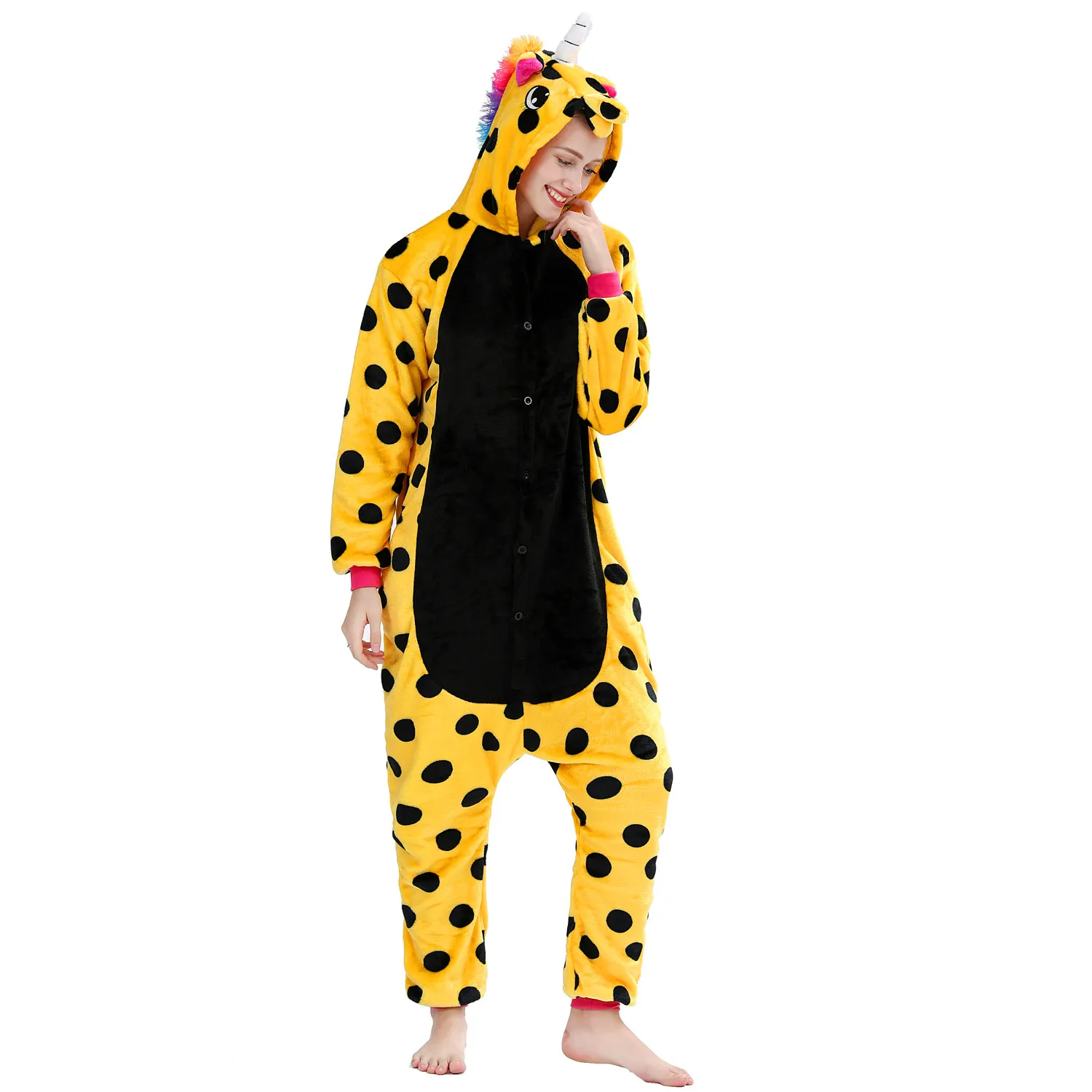 Новейшая зимняя Пижама с единорогом Kigurumi Ститч Пижама с животными ползунки «панда» для женщин и мужчин унисекс для взрослых фланелевые комплекты домашней одежды