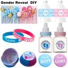 Наклейка на вечеринку для мальчика или девочки с надписью Пол раскрываемый