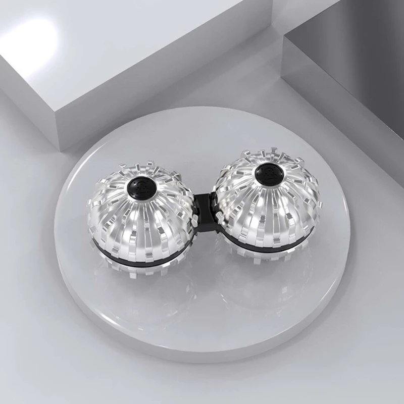 

Zinc Alloy Siamese Massage Ball Relieve Fatigue Acupuncture Point Massager Release Stress Decompression Massage Tool