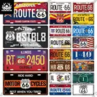 Putuo Decor Route 66 номерная табличка металлическая винтажная металлическая табличка для Калифорнийского автомобиля бара паба искусственная живопись украшение