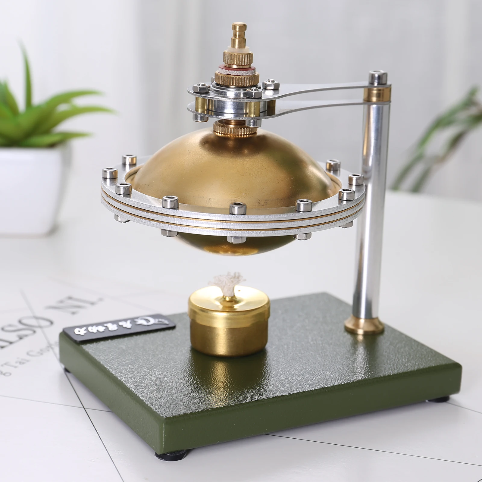 

Hot Air Stirling Engine Motor DIY Unassembled Steam Flying Saucer Model Full Metal Physics Science Experiment Toy Gift for Adult