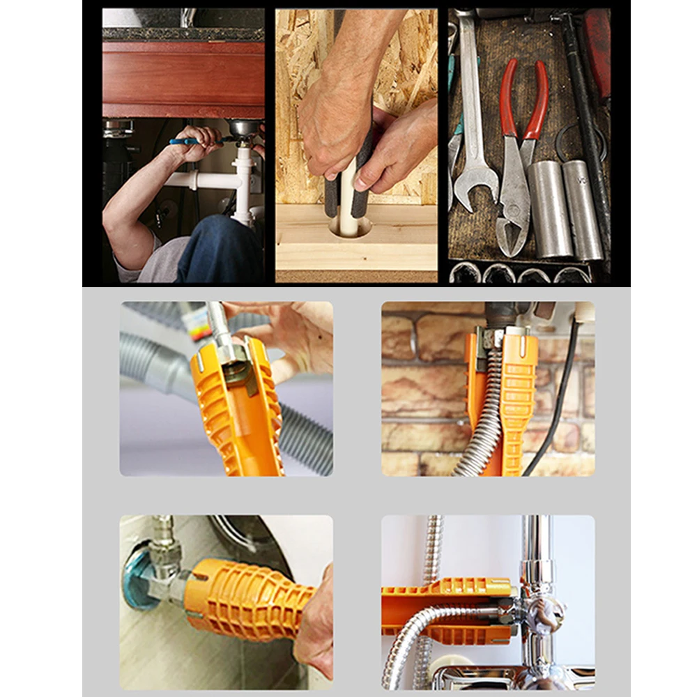 Ключ для монтажа кухонного смесителя и раковины домашний гаечный ключ ванной с