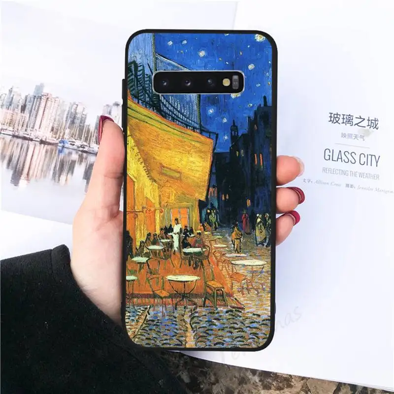 

Van Gogh Skull Tardis Phone Case For Samsung galaxy S 8 9 10 20 21 30 A 30 50 51 70 note 10 plus Ultra 5g