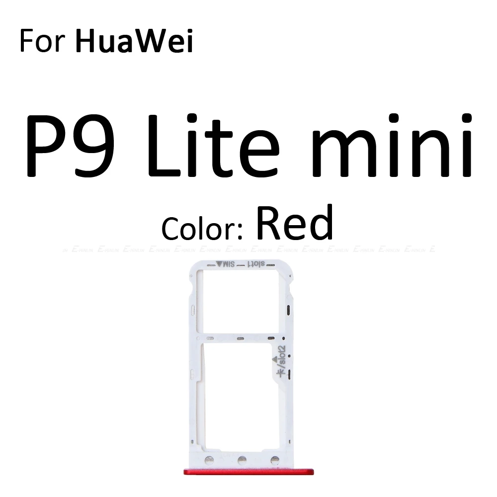 Micro SD контейнер гнездо держатель Слот Разъем Sim-карта Лоток Для HuaWei P9 Lite Mini IP03
