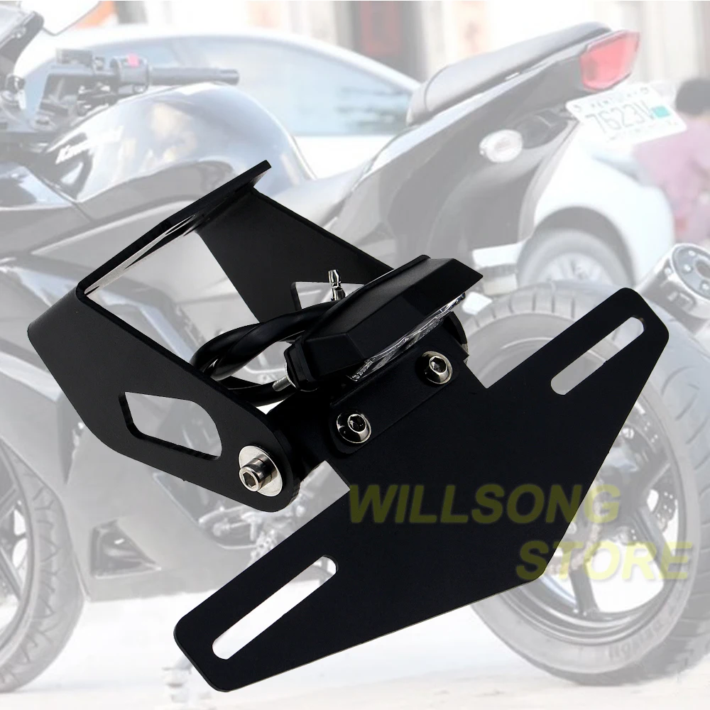

Registration License Plate Frame Holder Tail Tidy Fender LED Eliminator For KAWASAKI NINJA 250/400 Z 250/300/400 Motorcycle