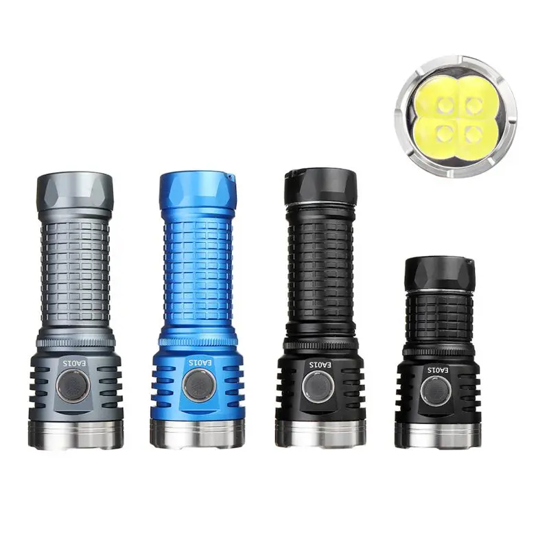 구매 휴대용 미니 LED 손전등 토치 휴대용 USB-C EDC 플래시 라이트 캠핑 램프 방수 휴대용 토치
