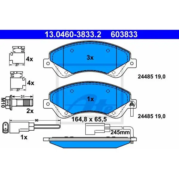 Disc pads.  Ford Transit/Tourneo Connect 2.2TDCi 06 ATE | Автомобили и мотоциклы