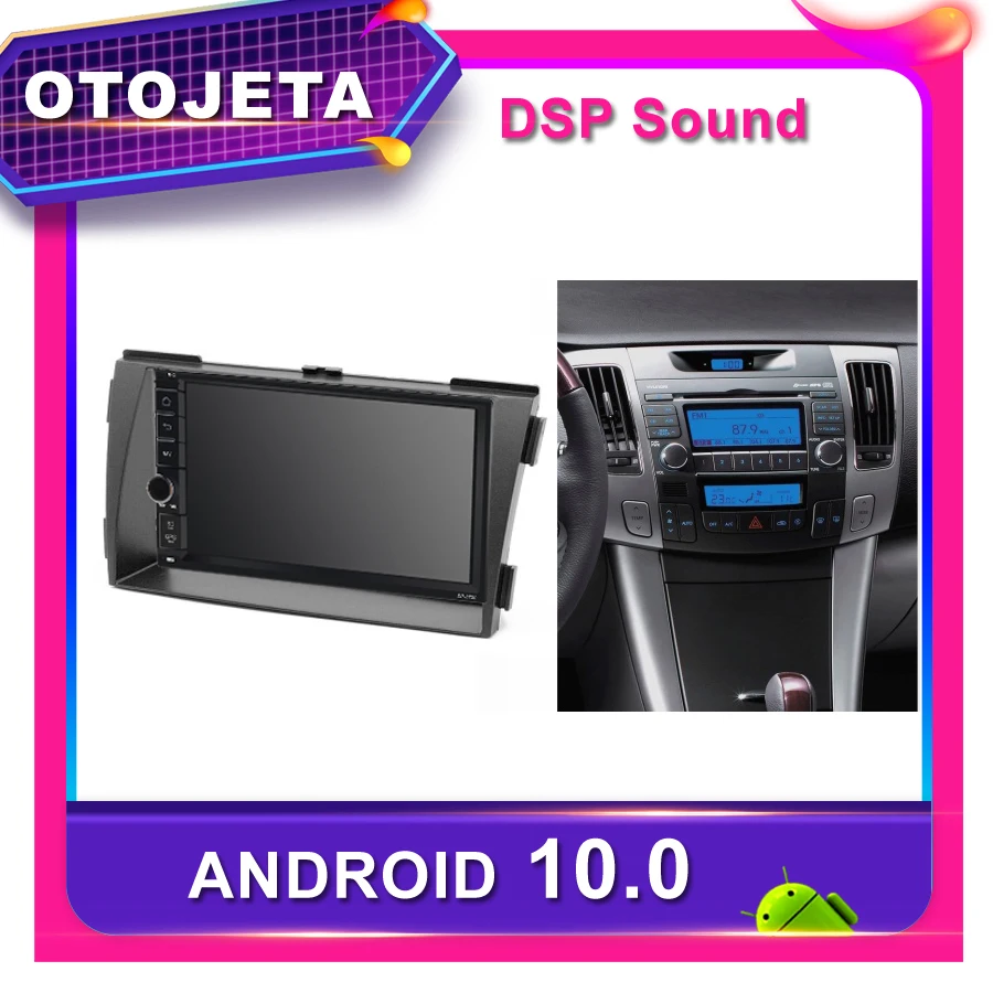 Рамка android 10 0 dvd плеер автомобильное радио для Hyundai Sonata NF 2009 GPS навигация стерео