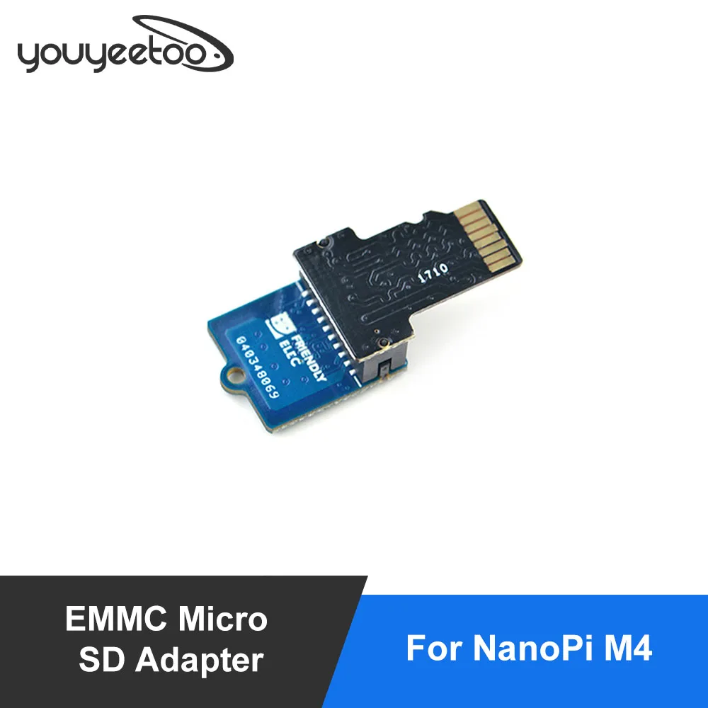 FriendlyELEC EMMC Adattatore Micro SD per NanoPi M4 EMMC Modulo Dissipatore di Calore