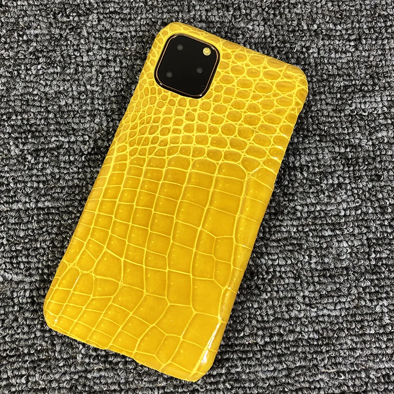 Чехол из натуральной крокодиловой кожи живота для iPhone 11 Pro Max настоящий чехол из натуральной кожи аллигатора Кайман для iPhone11