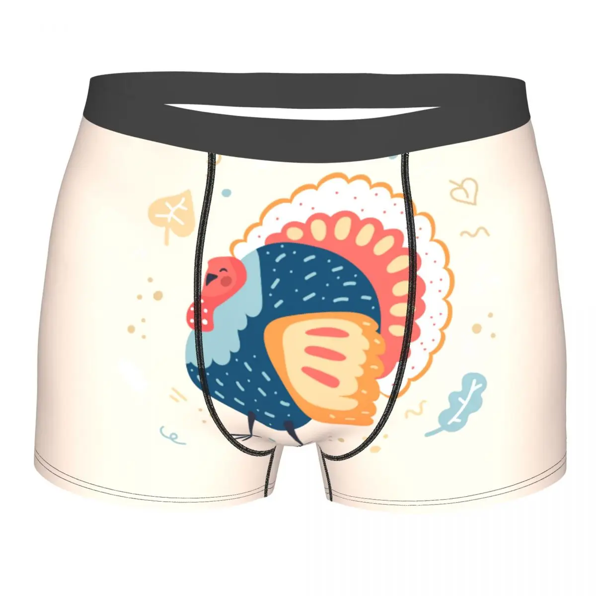 Men's Panties Underpants Boxers Underwear Cartoon Turkey Bird Sexy Male Shorts