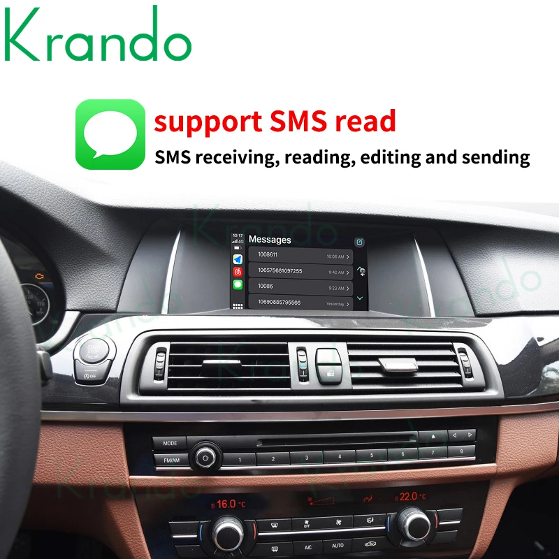 Krando Android Автоматическая беспроводная Apple CarPlay интерфейсная Модифицированная