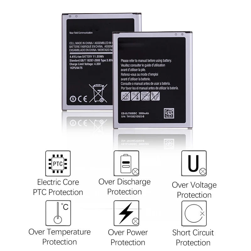 Аккумулятор для SAMSUNG Galaxy J7 2015 On7 G6000 3300 мАч EB BJ700BBC полной емкости J700 J700F J700M J700H J700T