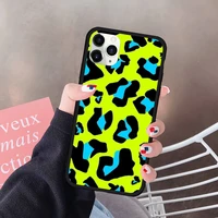 jamular fashion cow leopard print phone case for iphone x 7 11 12 pro se 20 xr xs max 8 6plus silicone pc hard cover slim fundas