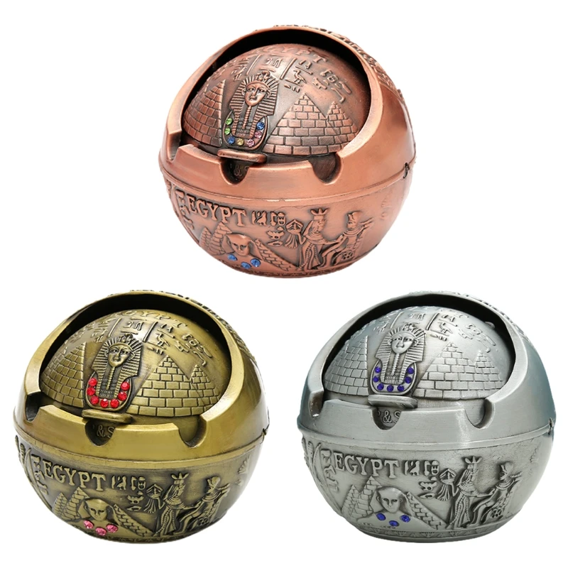 

Креативная пепельница с крышкой пепельница для сигар ветрозащитная металлическая фотобумага