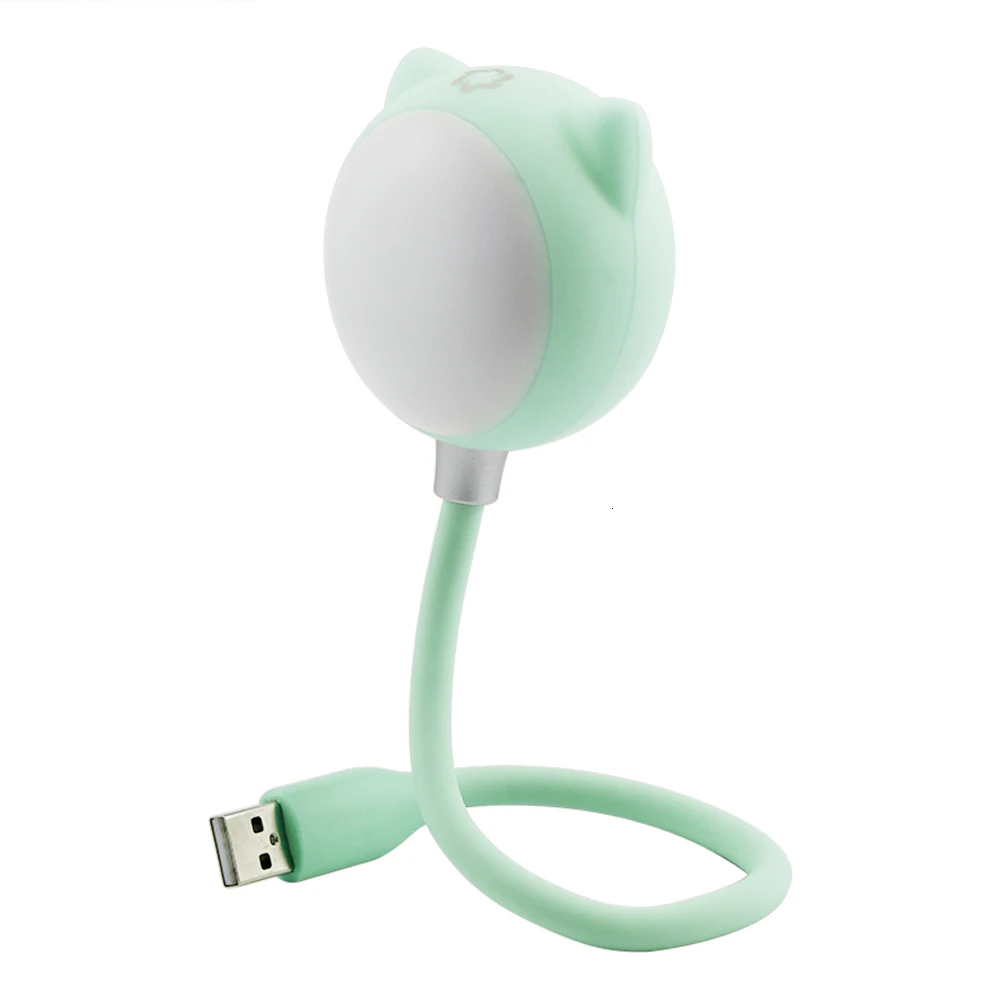 Green Портативный Bluetooth мини беспроводной креативный динамик-игрушка 2 в 1 USB сенсорный свет гаджет колонки-лампы для ПК Macbook Домашний ноутбук - Цвет: Green