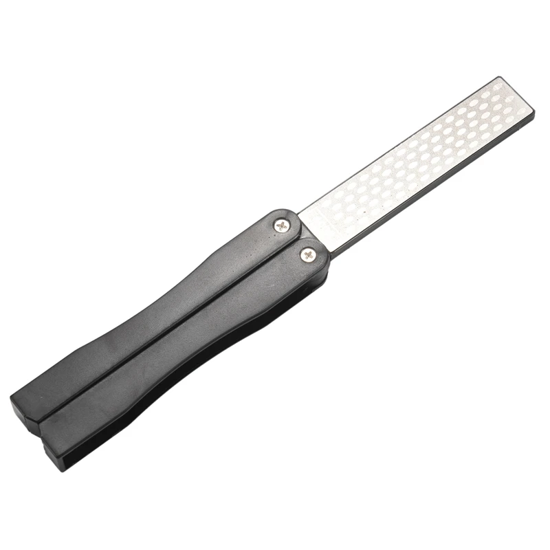 

2 Side Folding Fan-Shape Stone Diamond Knife Sharpener Outdoor Repair Tools