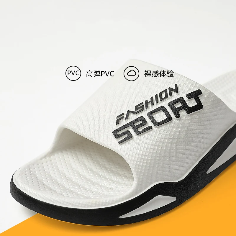 Сандалии мужские с алфавитом роскошные дизайнерские уличные тапочки