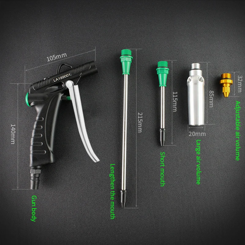 Пневматический фен LAOA портативный пистолет высокого давления из алюминиевого