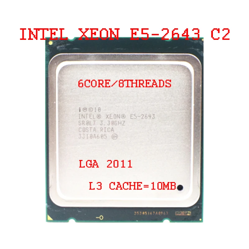 Процессор Intel Xeon E5 2643 четырехъядерный 3 30 ГГц SR0L7 LGA 2011 игровой