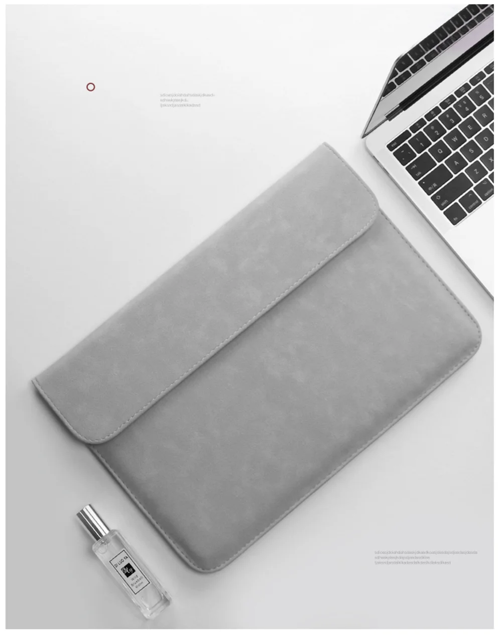 Portable PU Laptop Sleeve Bag Notebook Handbag Case For Macbook Air Pro 11 12 13 Retina New Pro 13.3 15.4 Touch Bar Cover