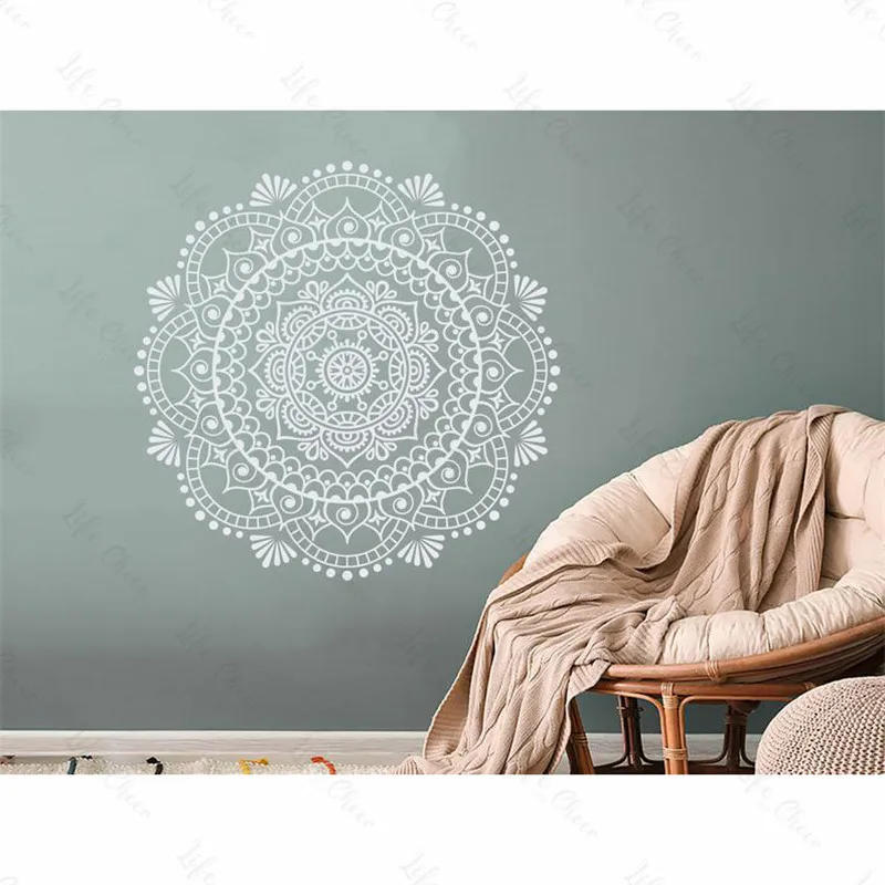 Чехол с изображением цветка мандалы наклейки на стену обои художественная