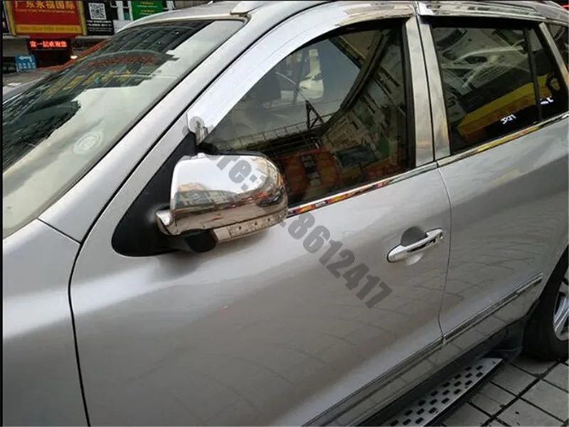 Автомобильный Стайлинг Hyundai Santa Fe/IX45 2006 ~ 2012 ABS хромированный чехол для зеркала