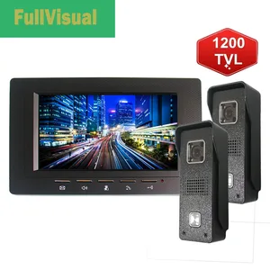 fullvisual 7 inch video door phone video doorbell camera 12 panel home intercom for villa and private house ir day night vision free global shipping