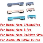 Боковая клавиша питания с кнопкой регулировки громкости, для Xiaomi Mi 10T Lite, Redmi Note 10 Pro, Note 9S, 9 Pro, Note 7Pro, Note 8, 10 шт.