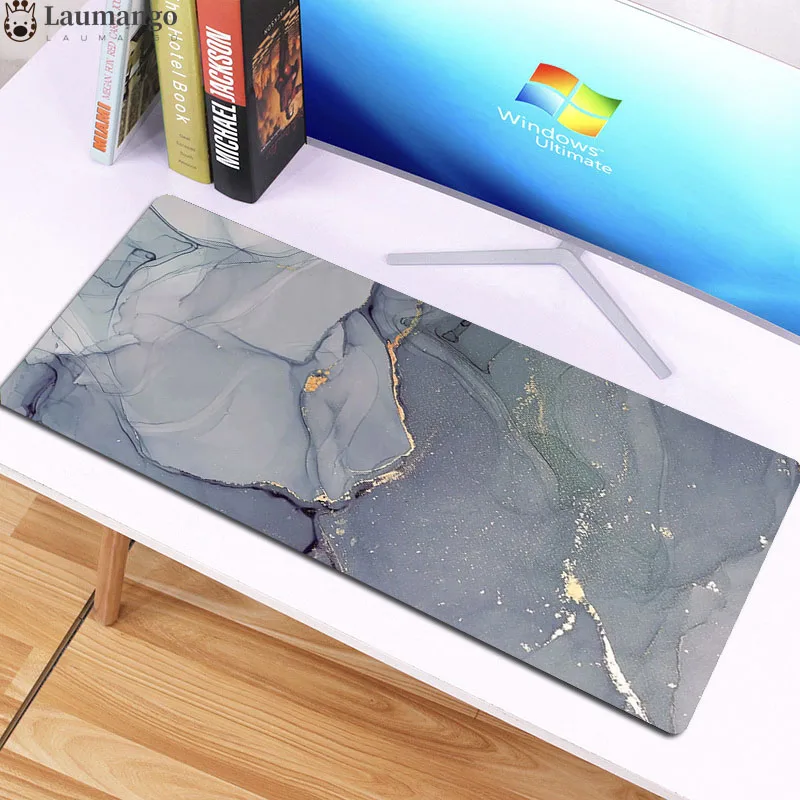 

Large kawaii Marble Gaming Mousepad Lock Edge waterproof Mouse carpet Rubber Gamer Laptop Desk Mat mouse pad mause gamer