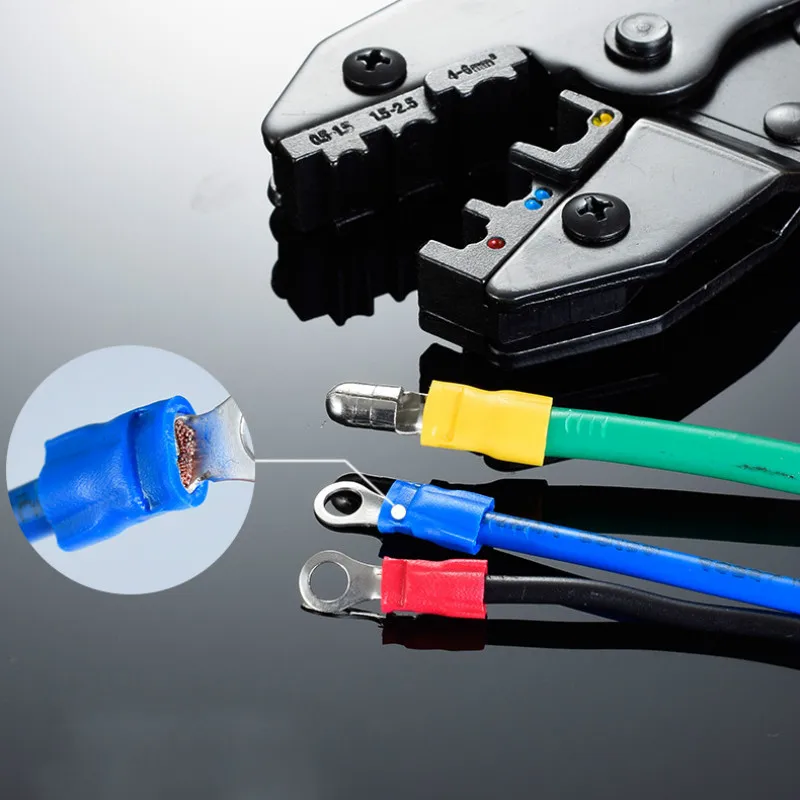 HS 30J Обжимные Щипцы 0 5 6.0mm2 AWG20 10 полуизолированные и полностью изолированные