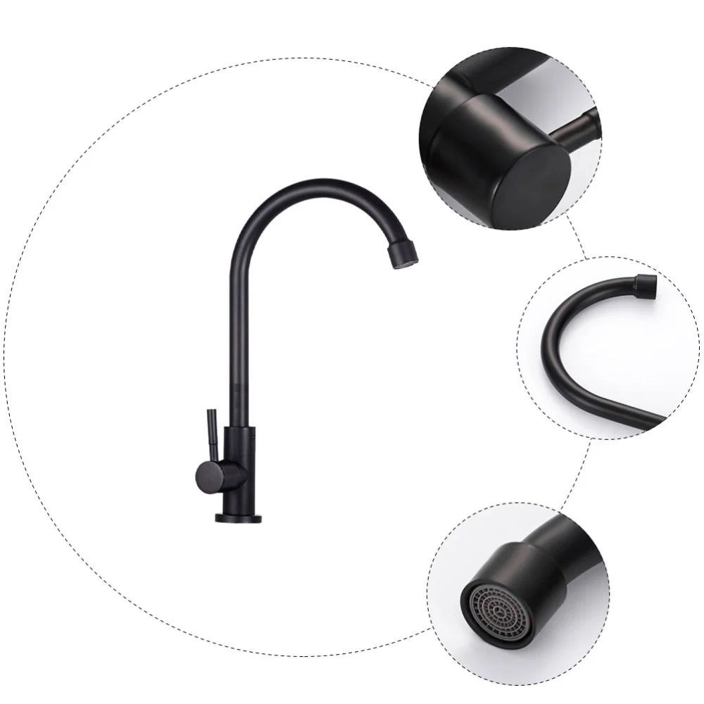 

Rotatable Water-tap Single Outlet Kitchen Stainless Steel Sink