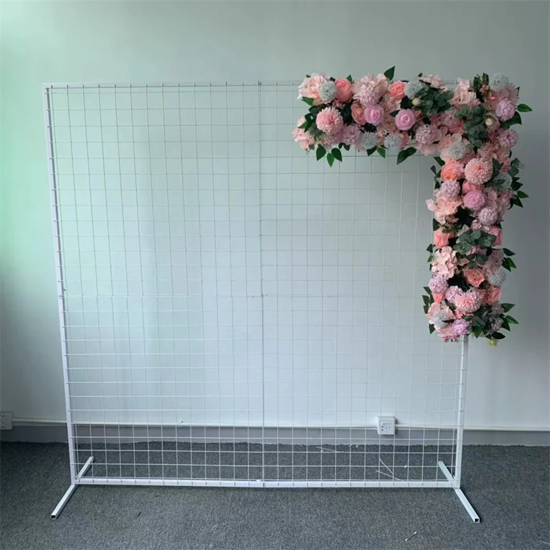 Marco de fondo cuadrado de hierro forjado para decoraci&oacute;n de bodas, marco de rejilla para decoraci&oacute;n de recepci&oacute;n de la boda-1