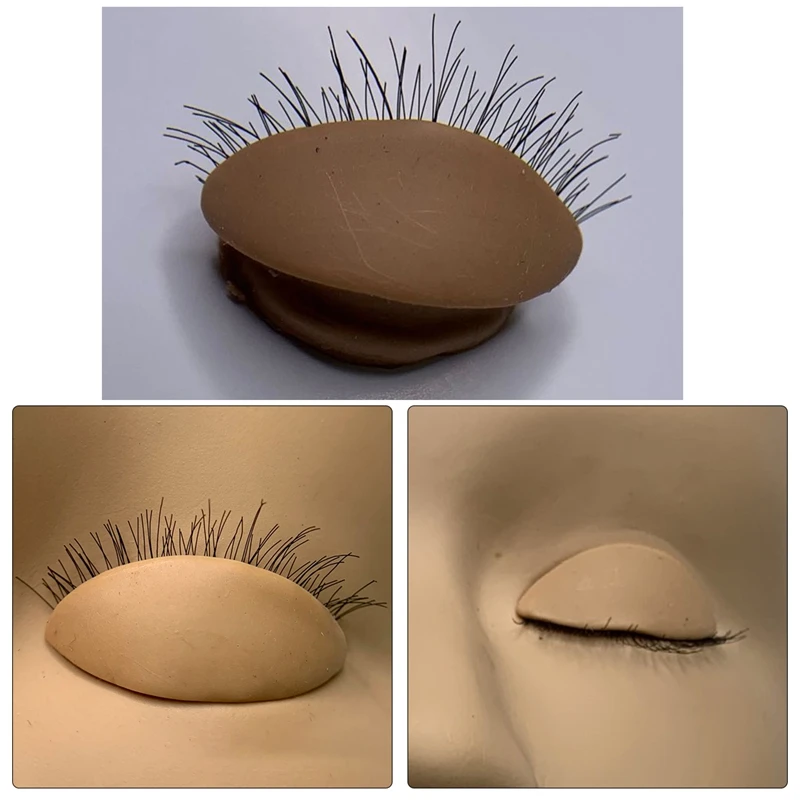 

Replaceable Eyelids Eyelash Grafted Training Mannequin Head Makeup Eyelash Extensions Training Model