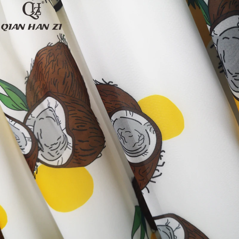 Цянь Хан Zi весенне-летнее модное дизайнерское платье макси с длинным рукавом для