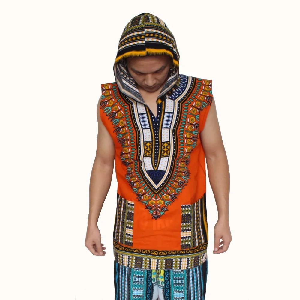 Дашики толстовки рубашка свободная африканская с капюшоном Турецкая Ткань 100%