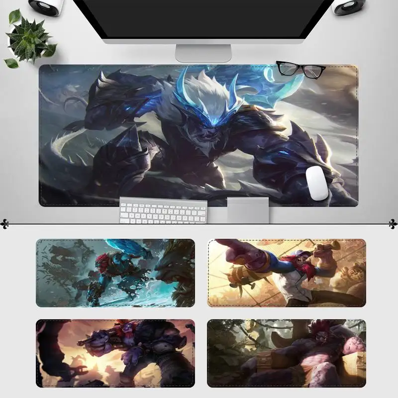 

Elegant League of Legends Trundle Mouse Pad Gamer Keyboard Maus Pad Desk Mouse Mat Game Accessories For Overwatch