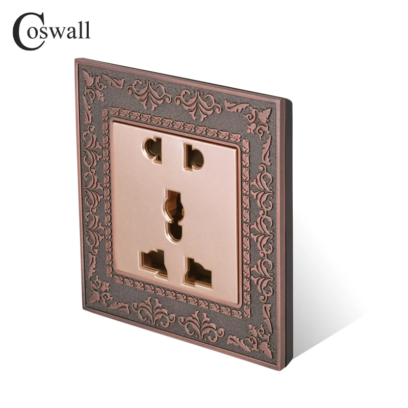 Розетка Coswall универсальная из цинкового сплава 5 контактов 220-250 в перем. Тока |