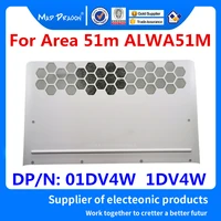 Laptop New Lower Case Bottom Base Cover Access Panel Door White E shell For Dell Alienware Area 51m ALWA51M 01DV4W 1DV4W