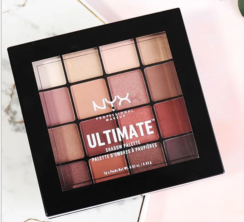 Макияж 6 8 16 цветов NYX ULTIMATE палитра теней для век 3D макияжа Профессиональная